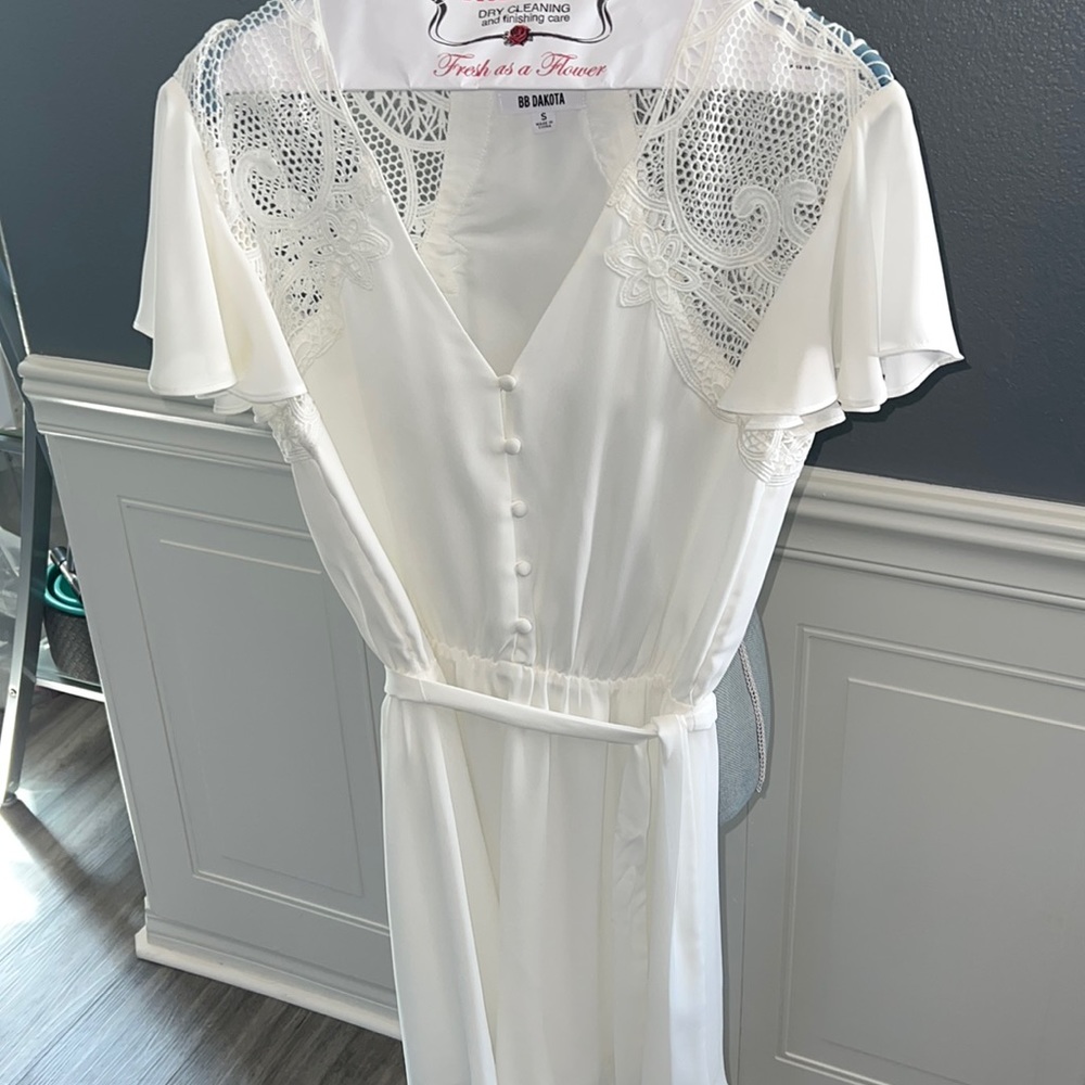 White mini dress
